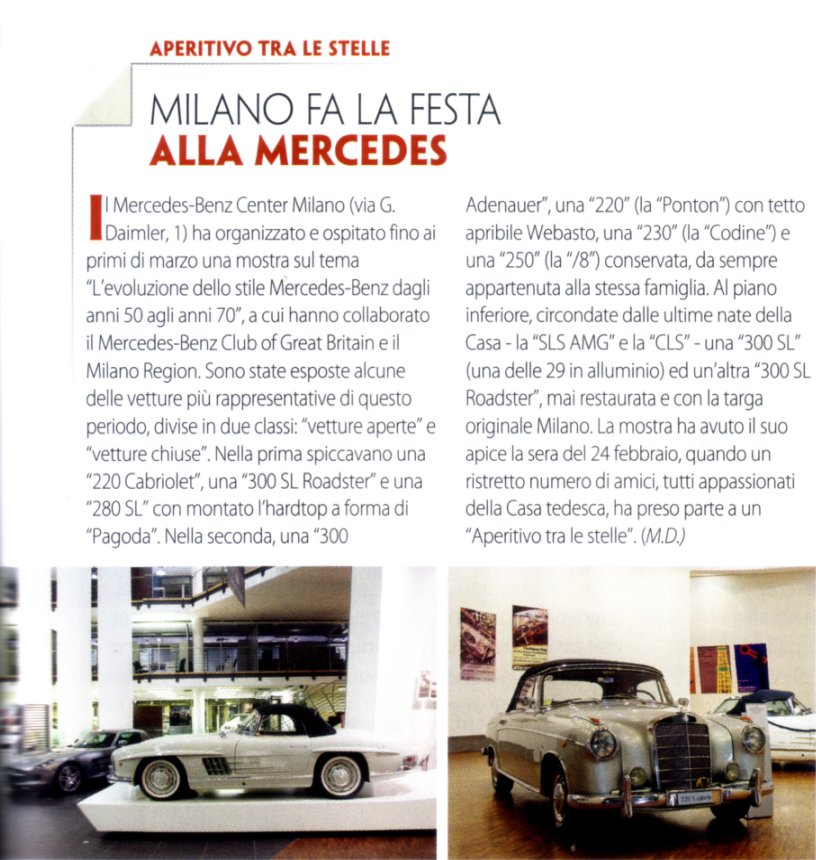 RUOTECLASSICHE  Evoluzione dello stile Mercedes-Benz